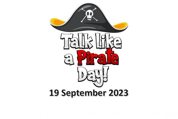 Cartoon pirate for International Talk Like a Pirate day