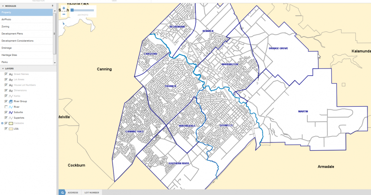 City Of Gosnells Maps Map Modules | City Of Gosnells